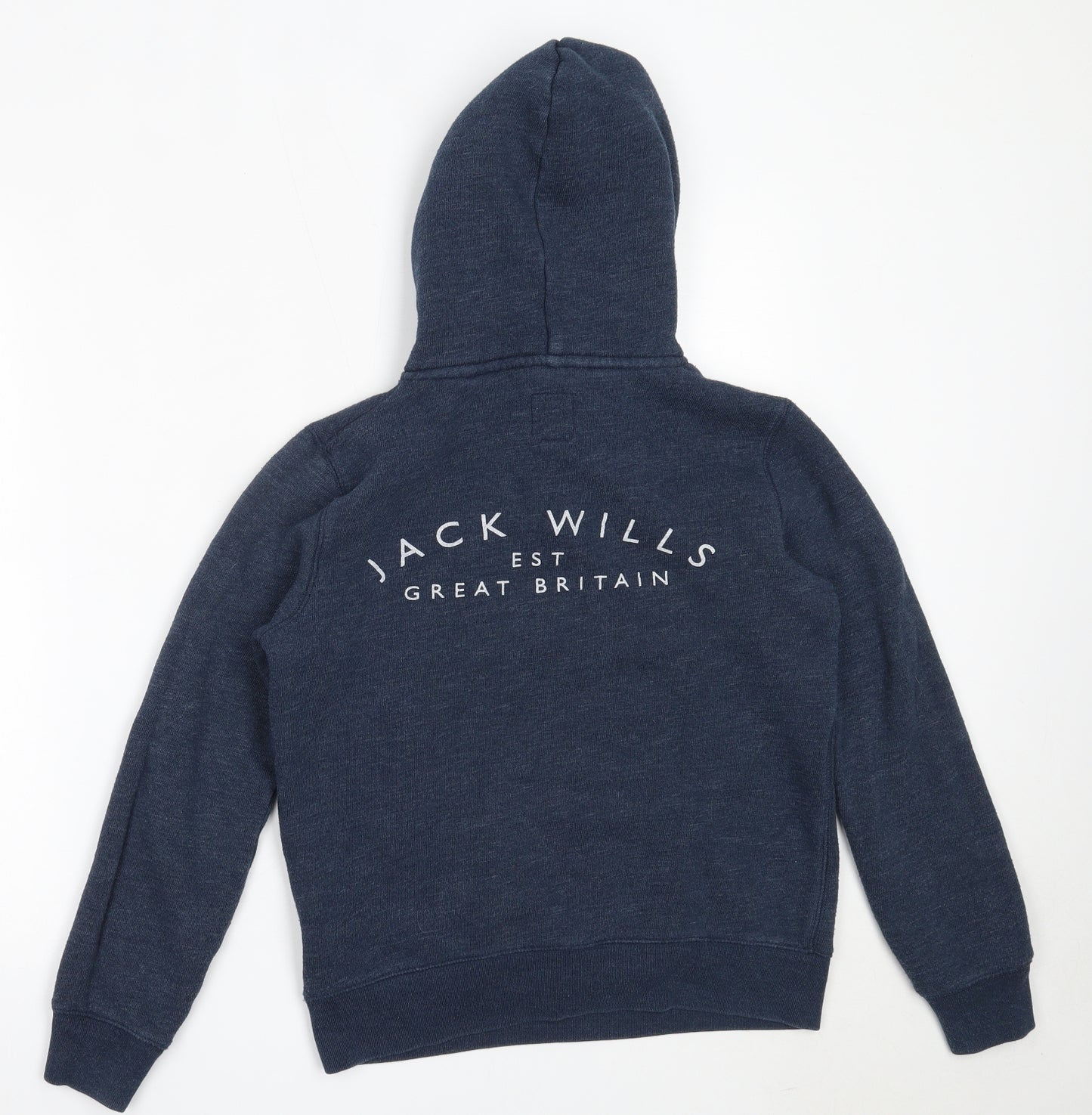 Jack Wills Womens Blue  Polyester Pullover Hoodie Size 10