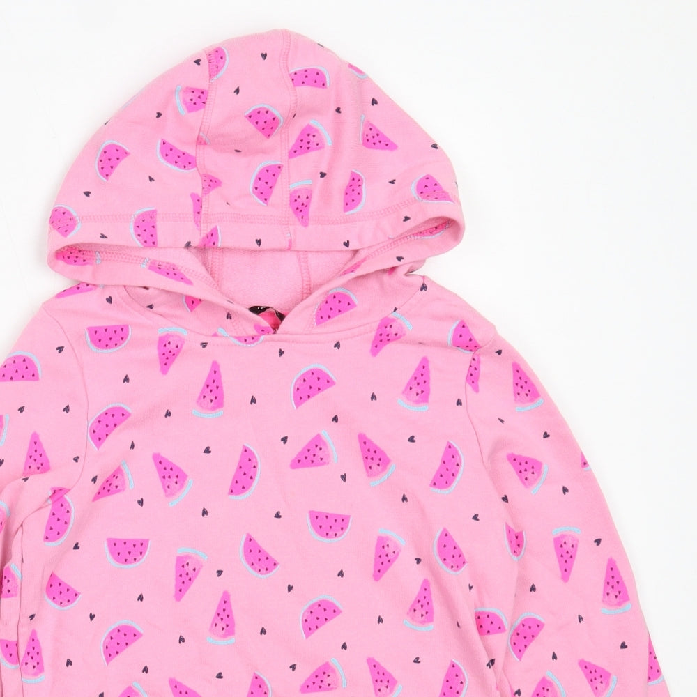 George Girls Pink  Cotton Pullover Hoodie Size 11-12 Years
