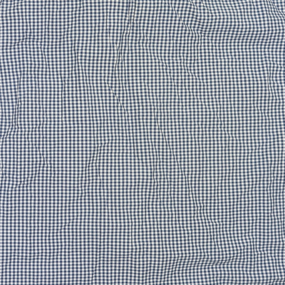 Tommy Hilfiger Mens Blue Check Cotton  Button-Up Size 2XL Collared