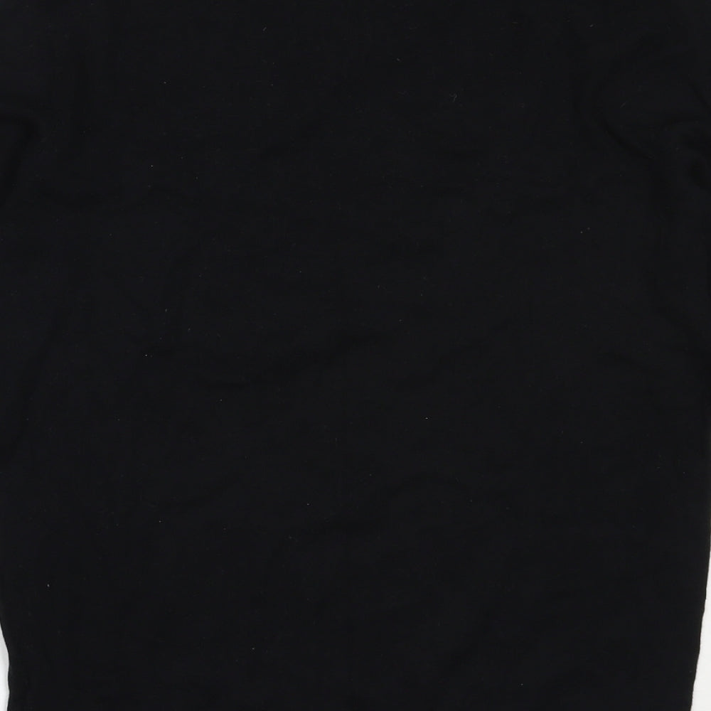 ASOS Mens Black Round Neck  Cotton Pullover Jumper Size S