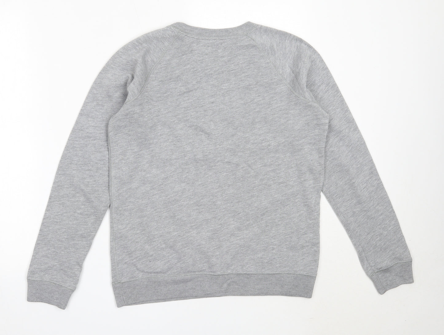 Jack Wills Womens Grey  Cotton Pullover Sweatshirt Size 10
