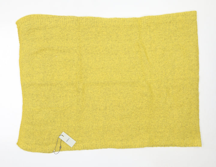 Only Womens Yellow Polyester Shawl/Wrap