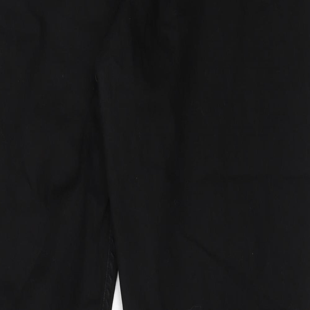Boohoo Womens Black  Cotton Skinny Jeans Size 22 L28.5 in Regular