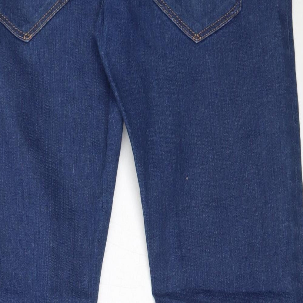 Zara Mens Blue  Cotton Straight Jeans Size 38 L28 in Regular