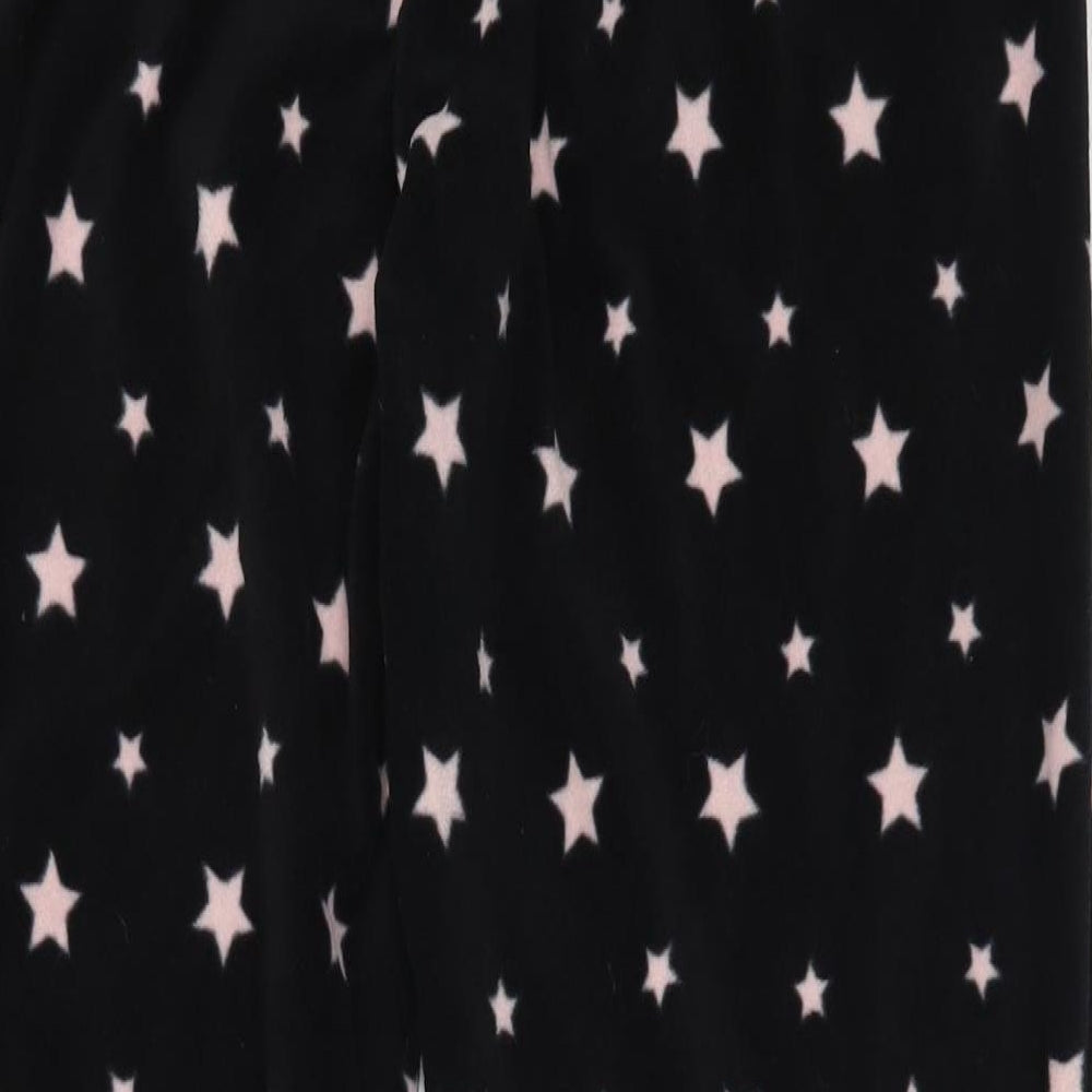 Pep&Co Womens Black Solid Polyester Capri Pyjama Pants Size 12