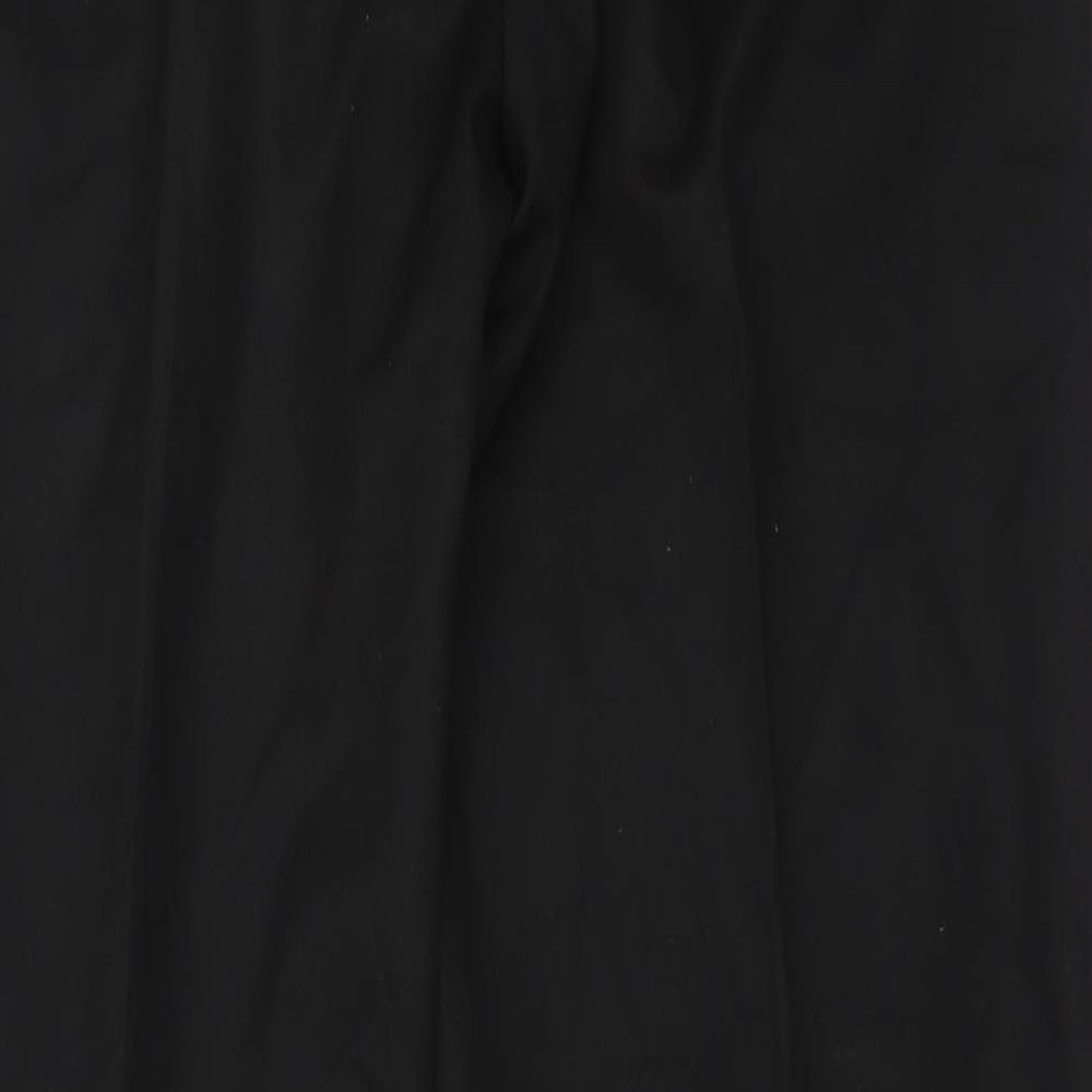 TU Mens Black  Polyester Trousers  Size 38 in L31 in Regular
