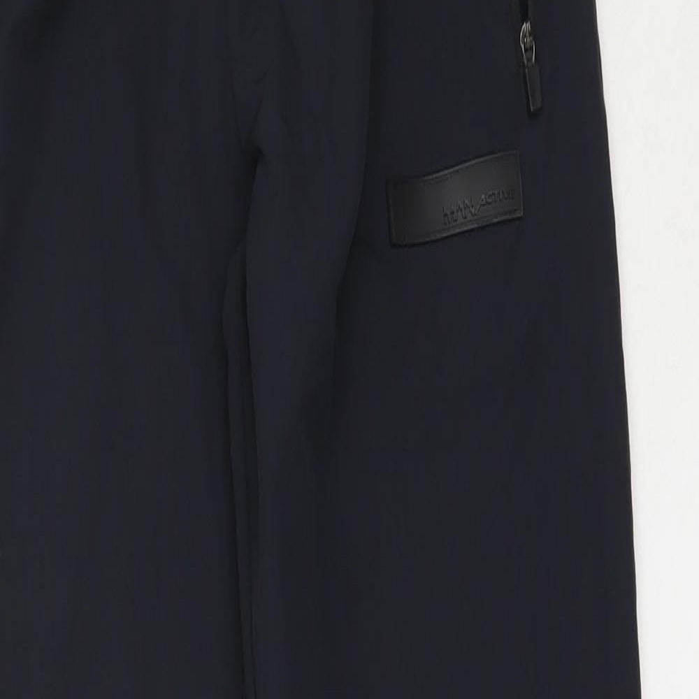 Boohoo Mens Blue  Nylon Sweatpants Trousers Size XS  Regular