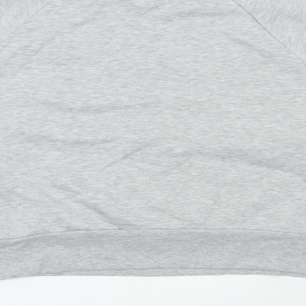 Primark Womens Grey  Cotton Pullover Sweatshirt Size M