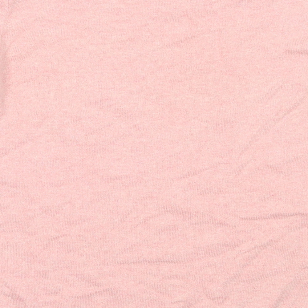 Laura Ashley Womens Pink Round Neck  Cotton Pullover Jumper Size 14