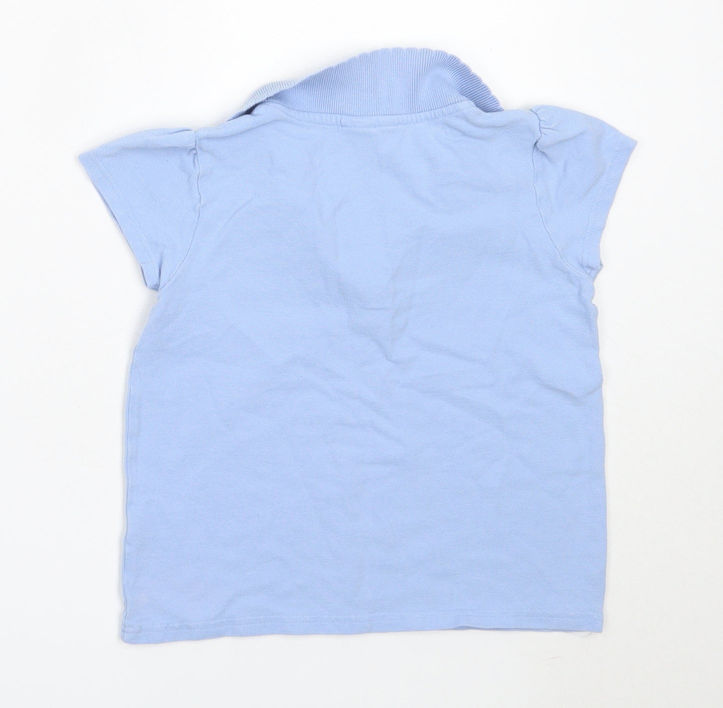 TU Girls Blue  Cotton Basic Polo Size 8 Years Collared  - school