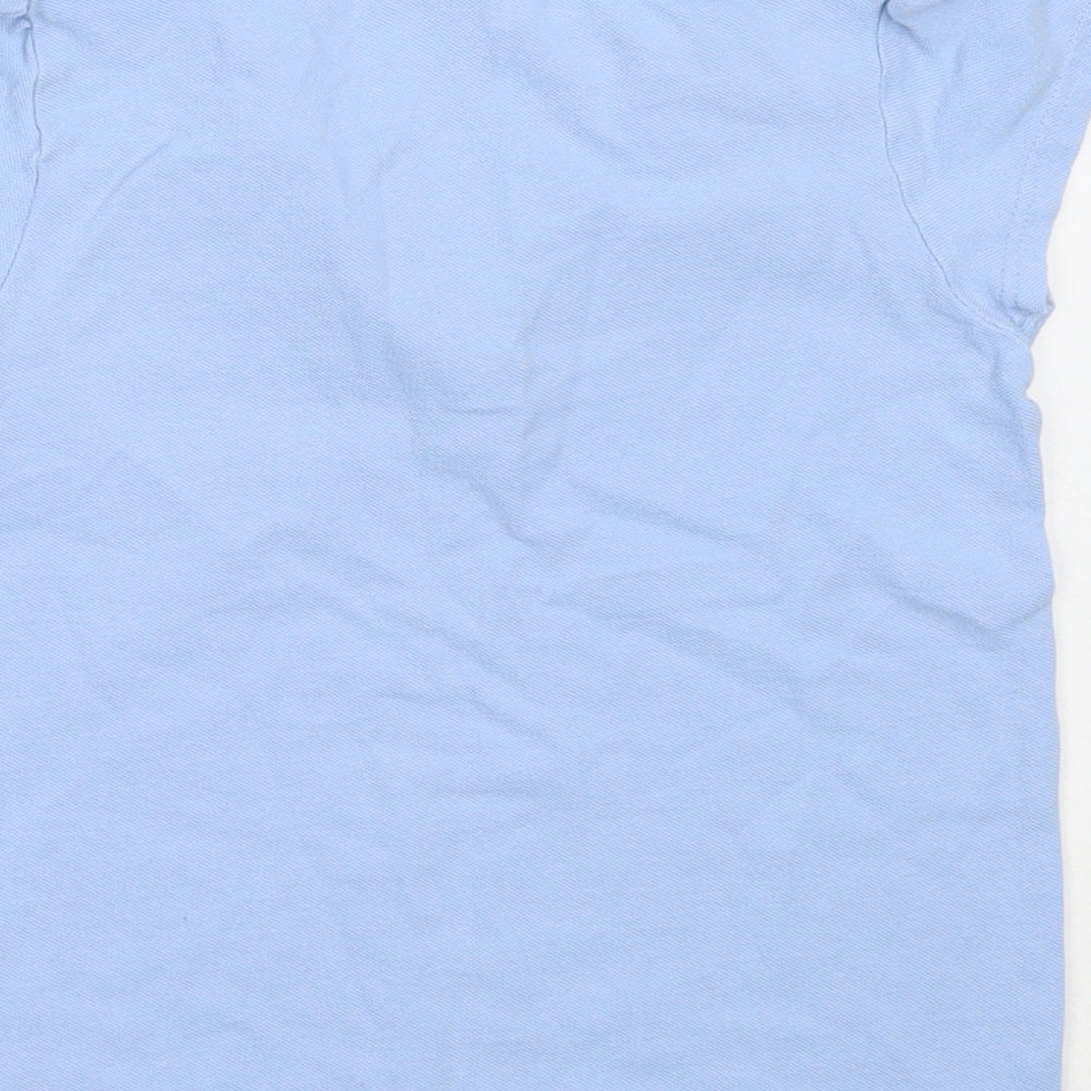 TU Girls Blue  Cotton Basic Polo Size 8 Years Collared  - school