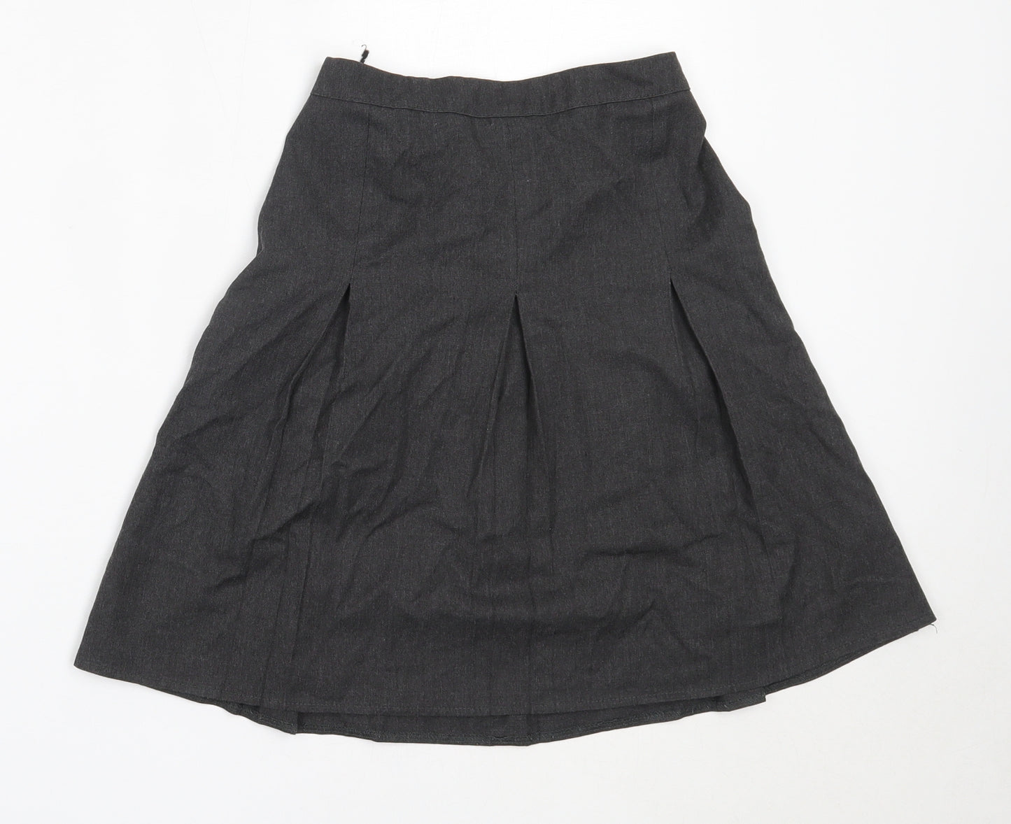 George Girls Grey  Polyester Flare Skirt Size 10-11 Years  Regular  - school