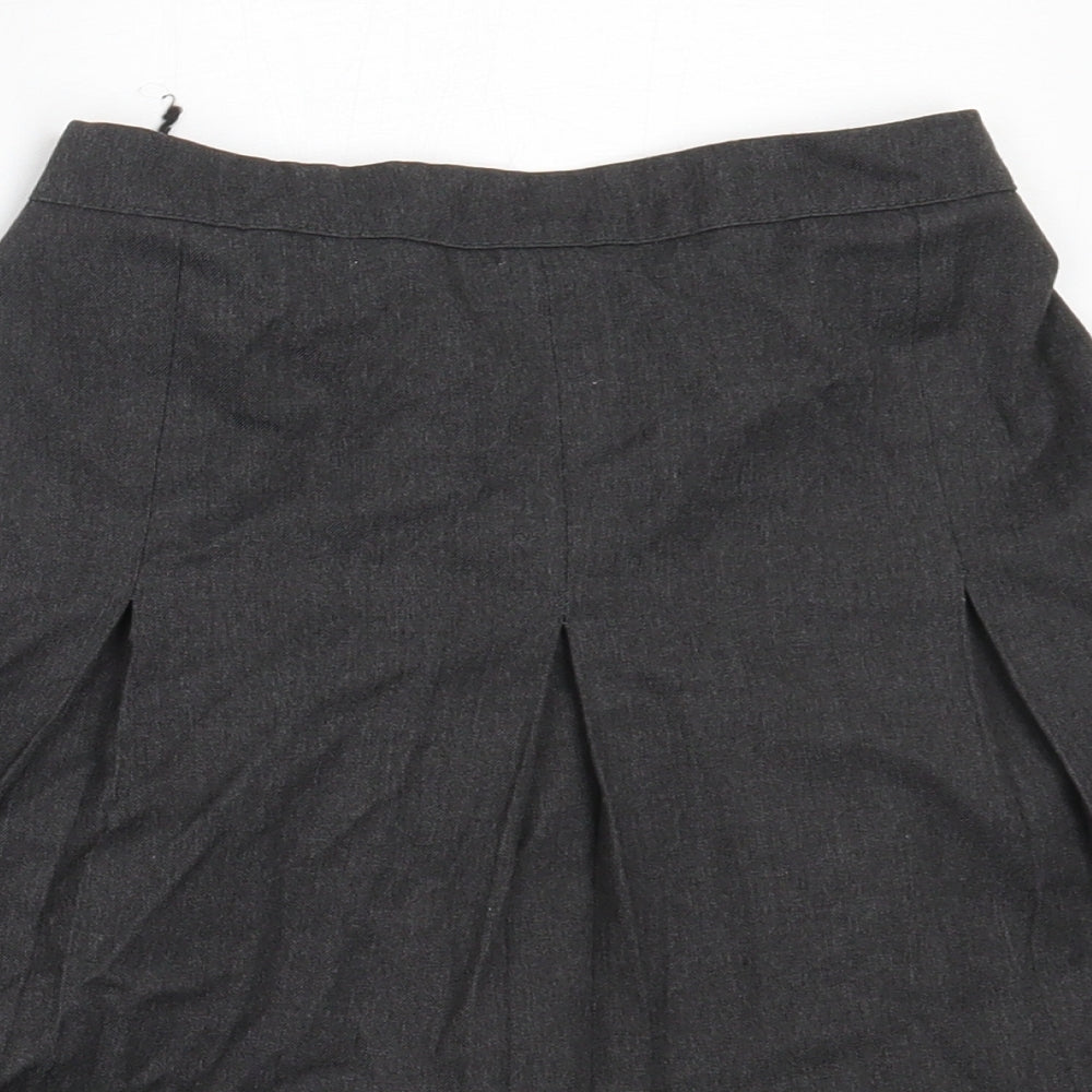 George Girls Grey  Polyester Flare Skirt Size 10-11 Years  Regular  - school