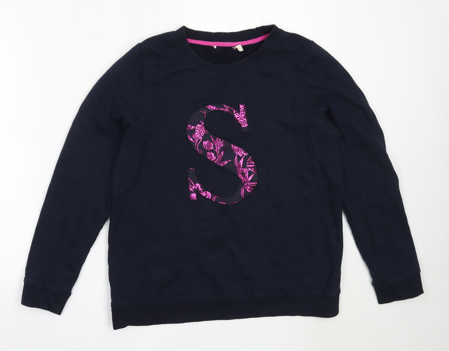 Preworn Womens Blue  Cotton Pullover Sweatshirt Size S