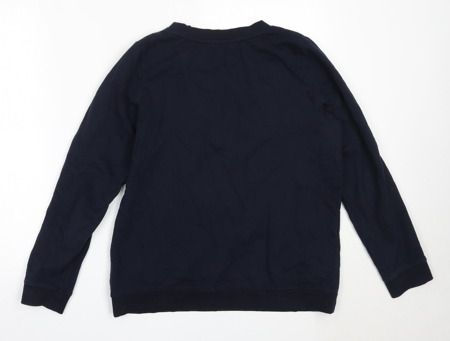 Preworn Womens Blue  Cotton Pullover Sweatshirt Size S