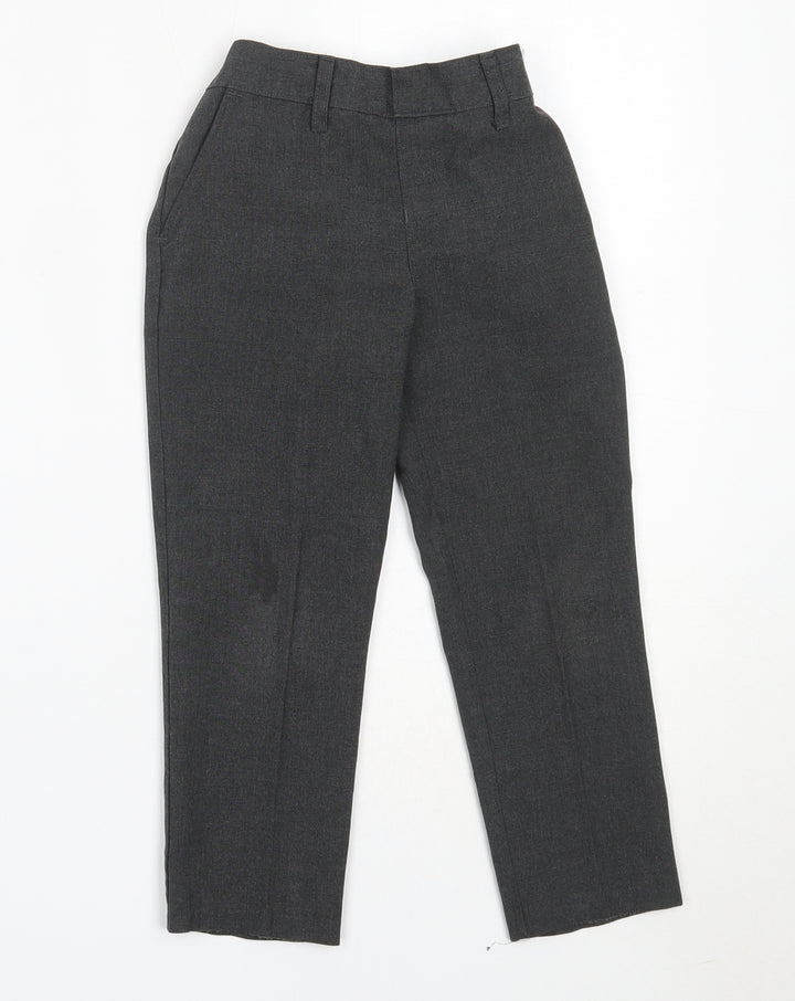 Marks and Spencer Boys Grey  Polyester Dress Pants Trousers Size 3-4 Years  Regular  - school