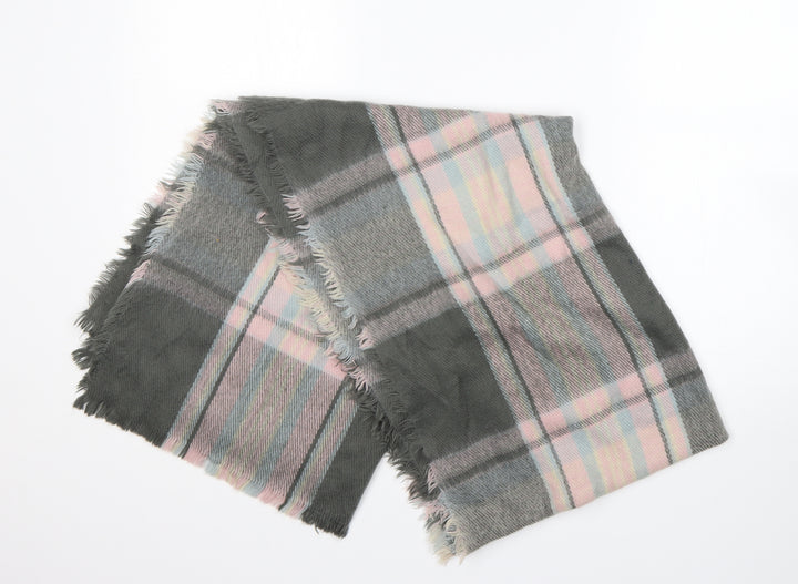 Atmosphere Womens Multicoloured Plaid Acrylic Shawl/Wrap