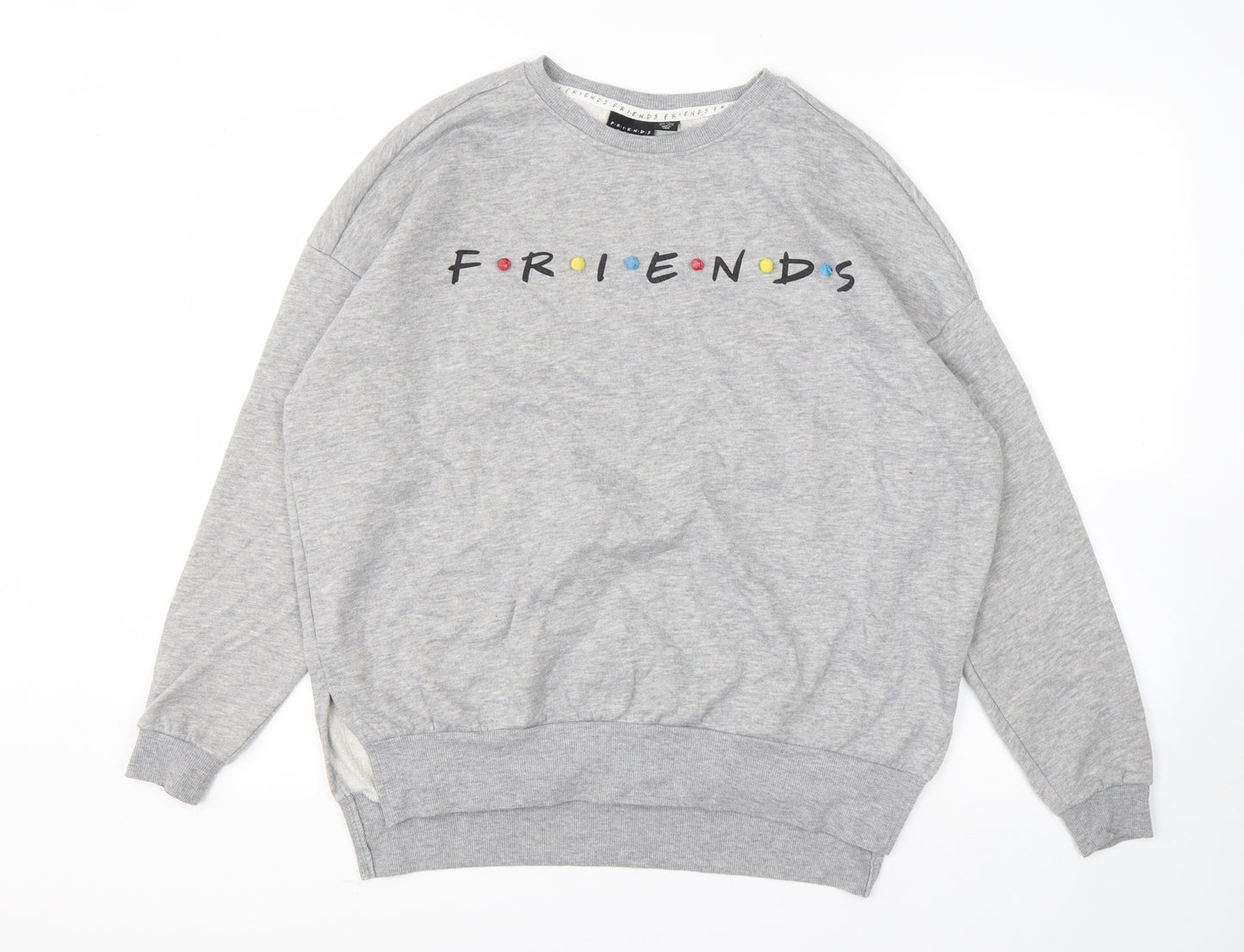 Primark Womens Grey  Polyester Pullover Sweatshirt Size XS   - Friends