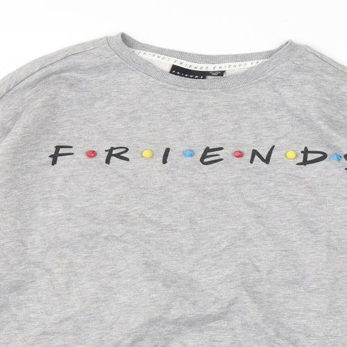 Primark Womens Grey  Polyester Pullover Sweatshirt Size XS   - Friends