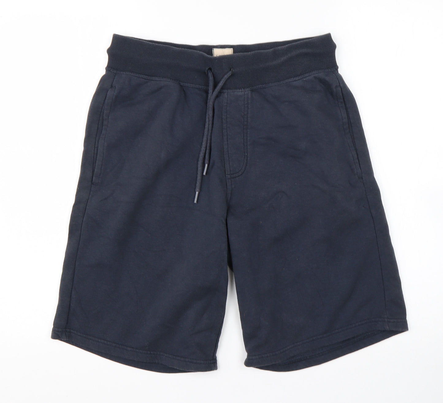 George Mens Blue  Cotton Sweat Shorts Size S L10 in Regular