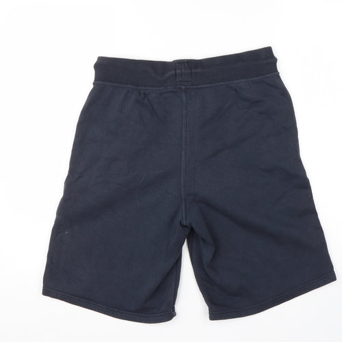 George Mens Blue  Cotton Sweat Shorts Size S L10 in Regular