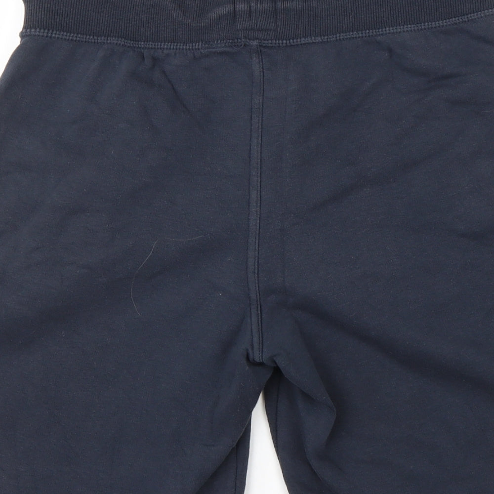 George Mens Blue  Cotton Sweat Shorts Size S L10 in Regular