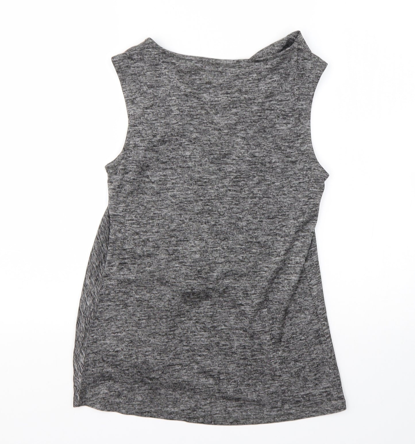 Very Womens Grey  Viscose Basic Tank Size 12 Round Neck