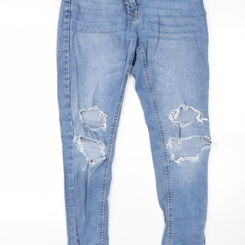 Quiz Womens Blue  Cotton Skinny Jeans Size 8 L29 in Regular