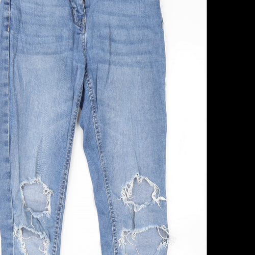 Quiz Womens Blue  Cotton Skinny Jeans Size 8 L29 in Regular