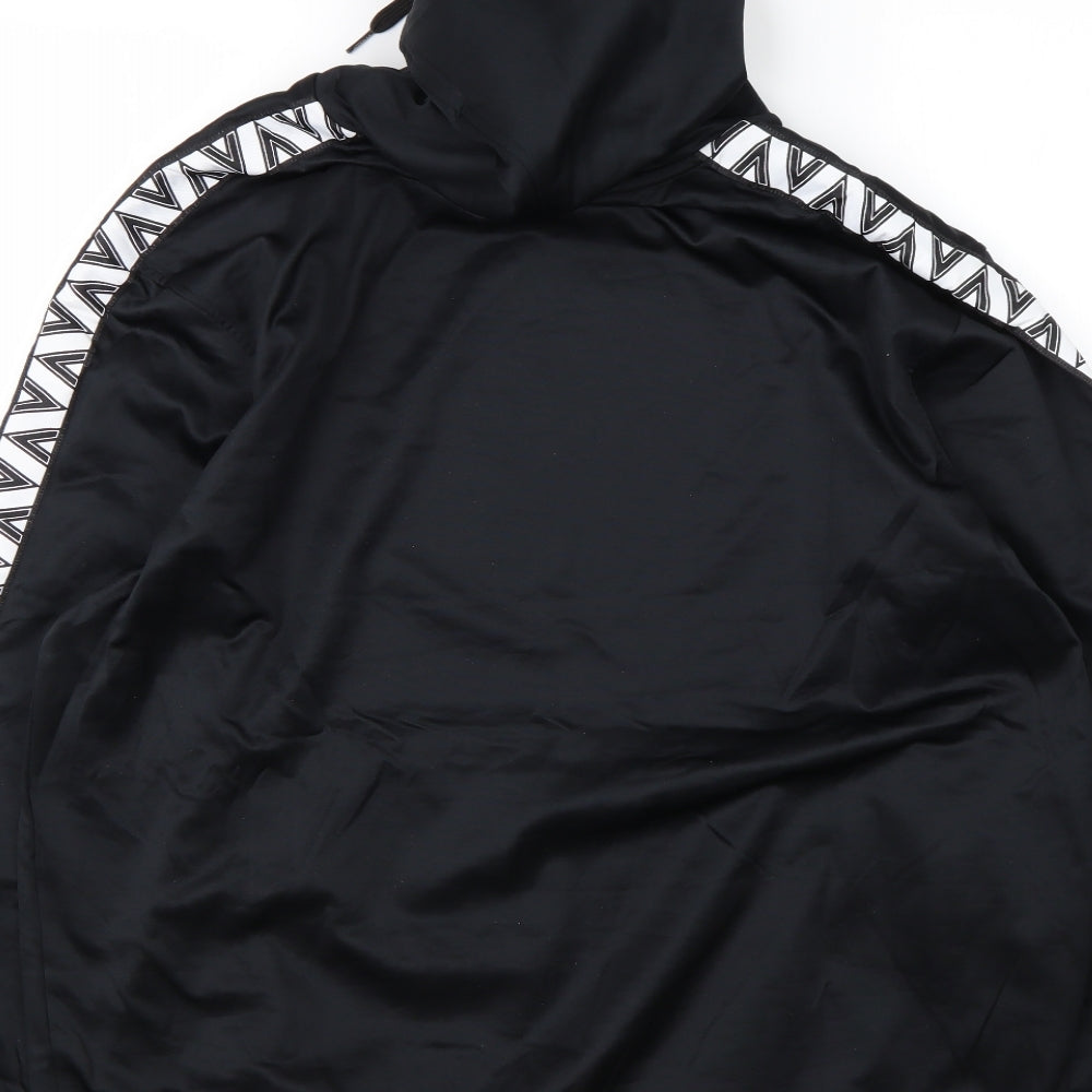 Mitre Mens Black  Polyester Pullover Hoodie Size XL