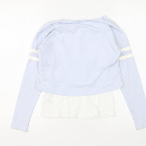 H&M Girls Multicoloured  Cotton Pullover Sweatshirt Size 9-10 Years   - Sweatshirt with T shirt