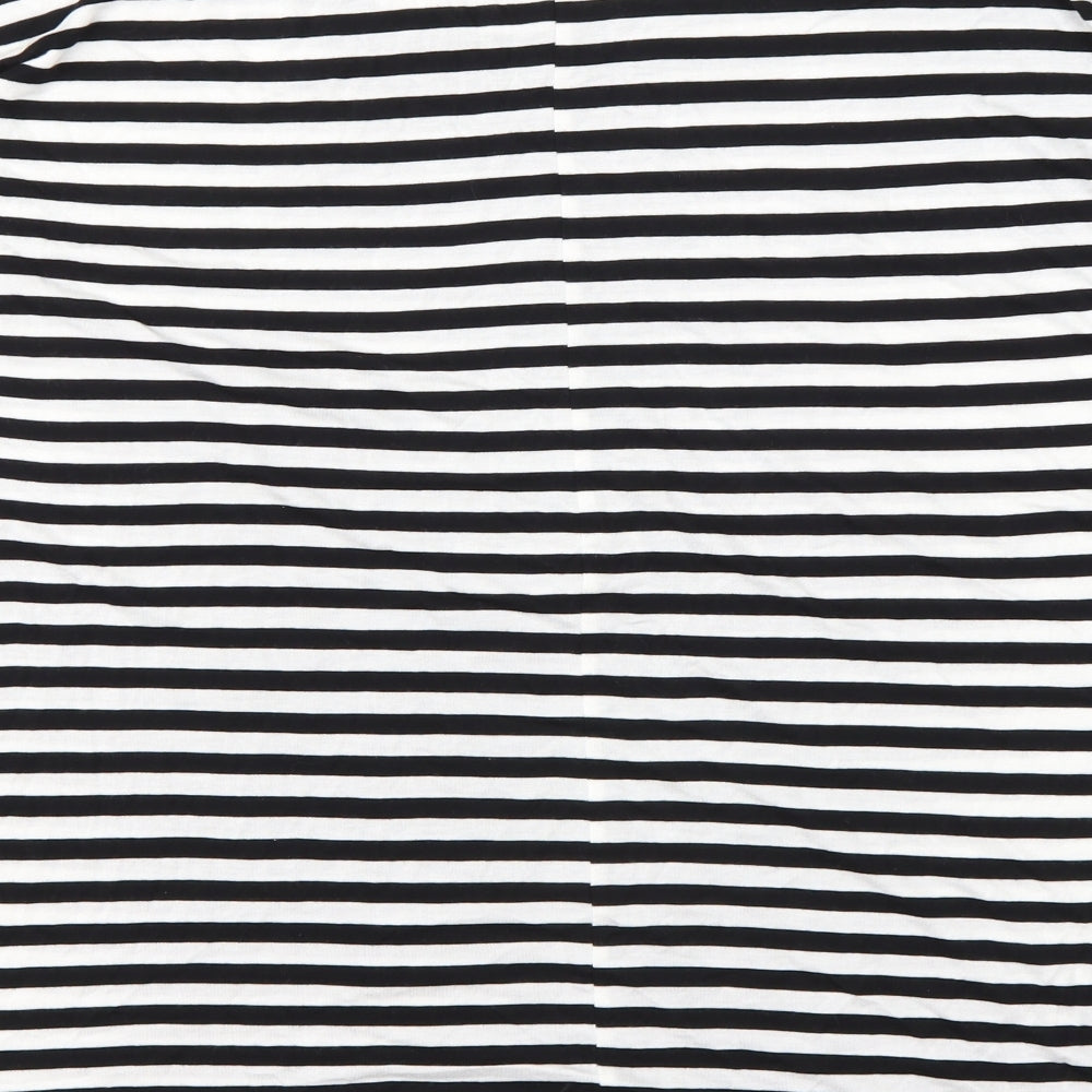 Capsule Womens Multicoloured Striped Viscose Basic T-Shirt Size 20 Round Neck