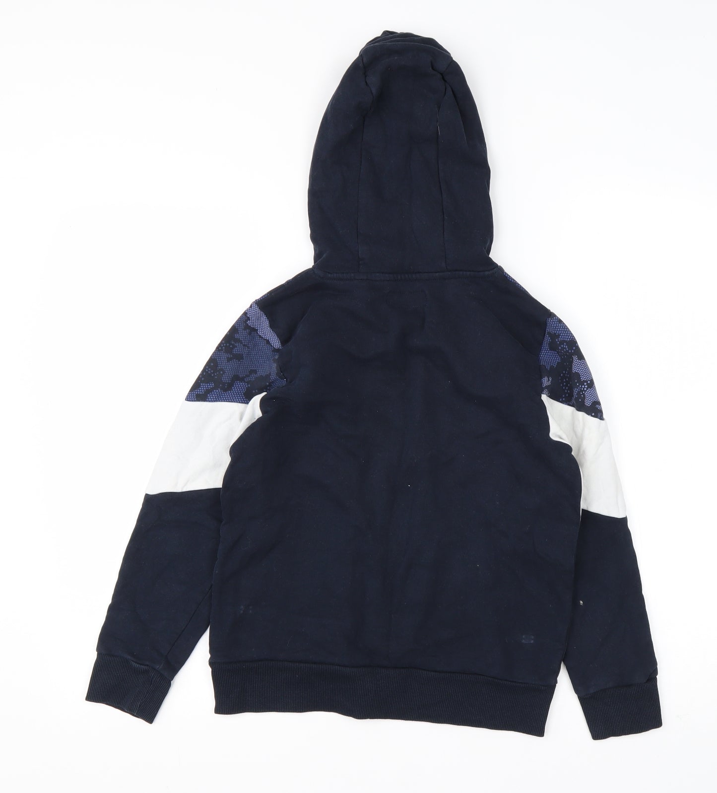 NEXT Boys Blue Camouflage Cotton Pullover Hoodie Size 10 Years