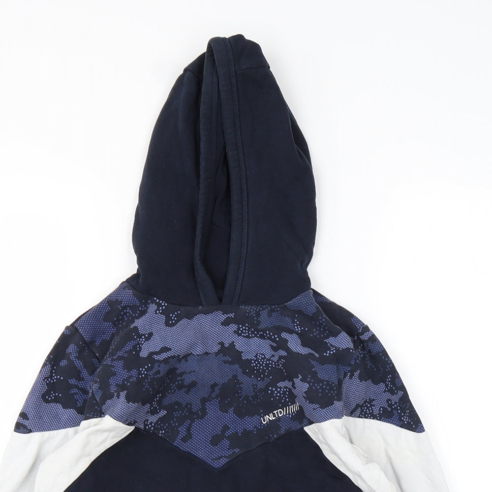 NEXT Boys Blue Camouflage Cotton Pullover Hoodie Size 10 Years