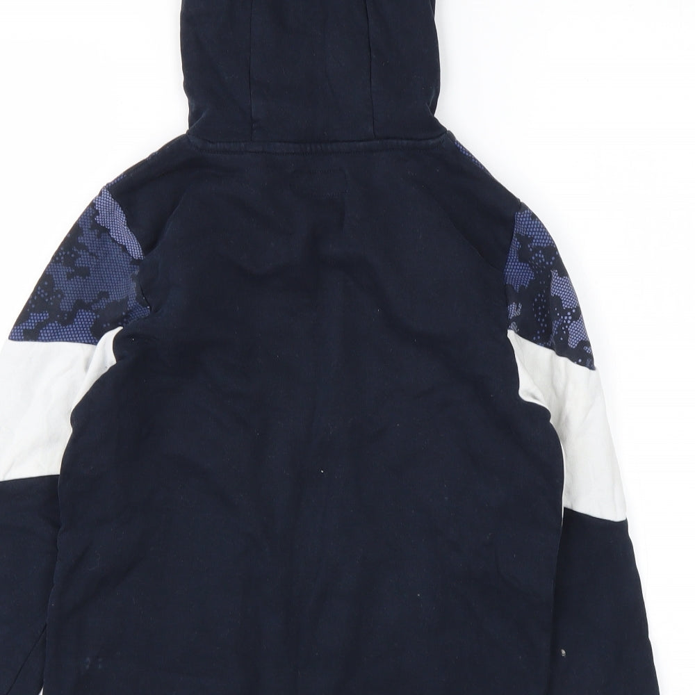 NEXT Boys Blue Camouflage Cotton Pullover Hoodie Size 10 Years