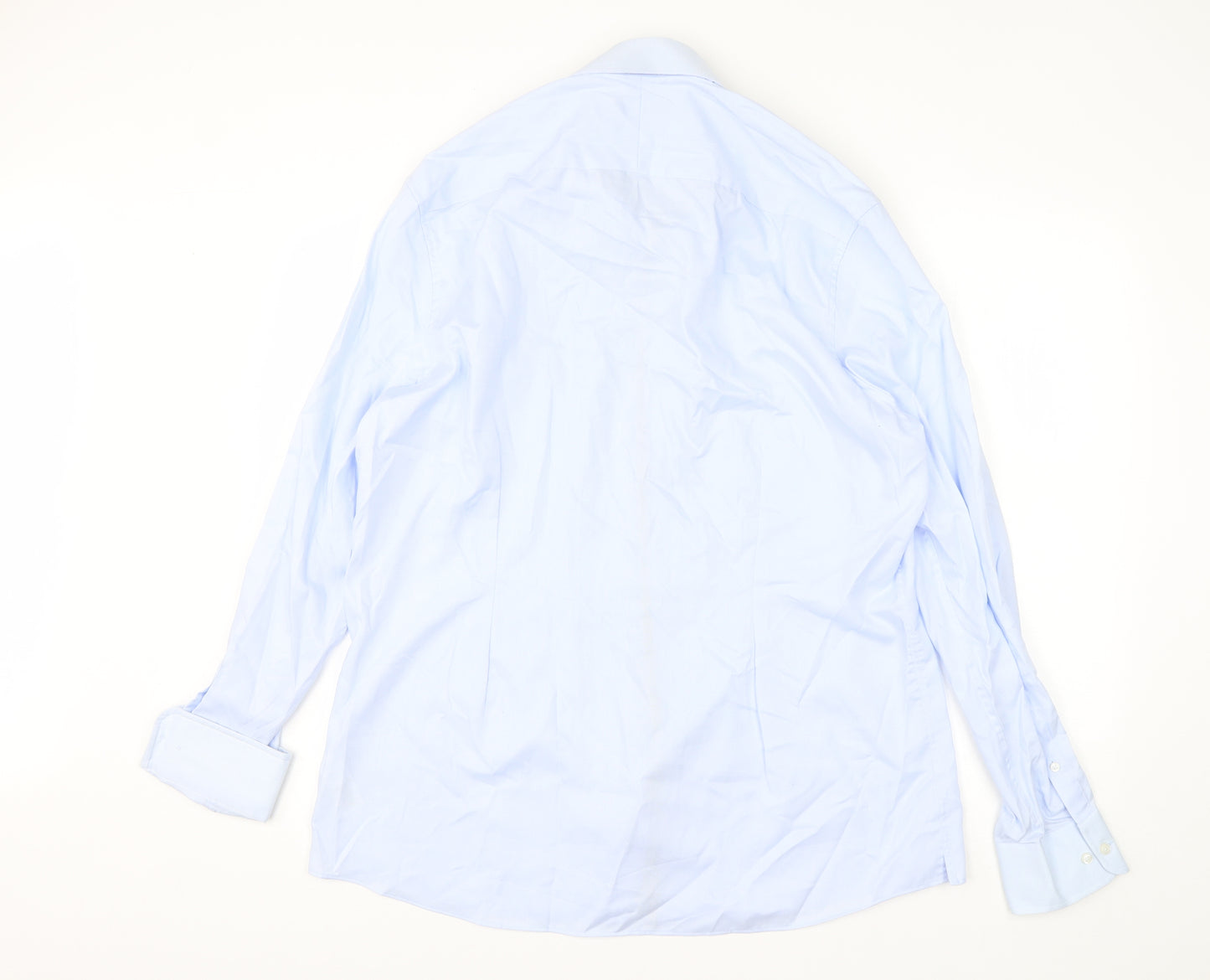 NEXT Mens Blue  Cotton  Dress Shirt Size 17.5 Collared