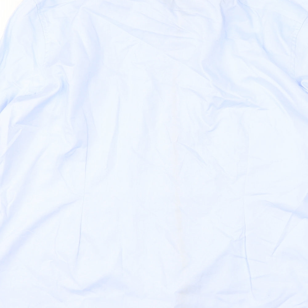 NEXT Mens Blue  Cotton  Dress Shirt Size 17.5 Collared