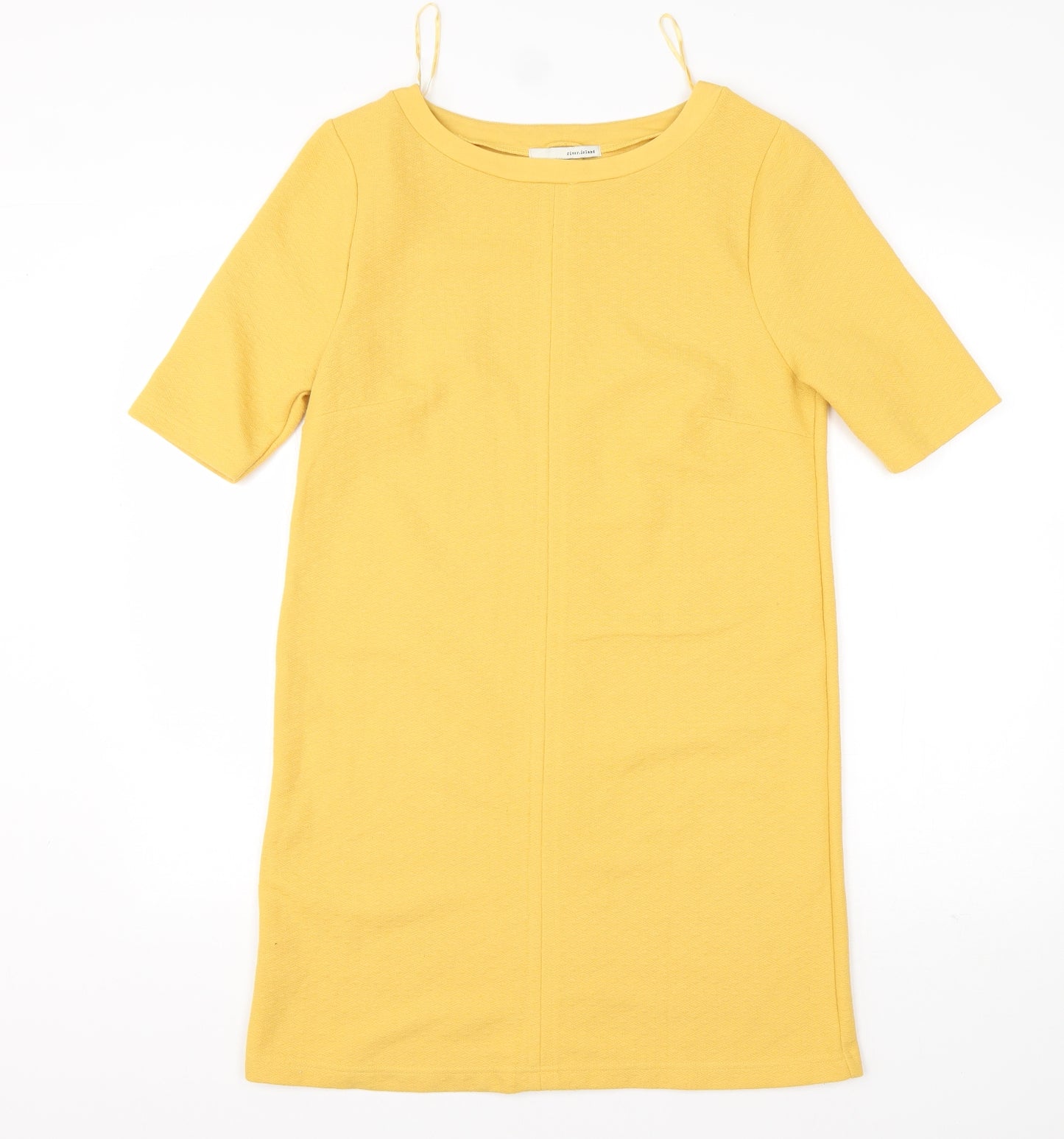 NEXT Womens Yellow   Jumper Dress  Size 12  Round Neck