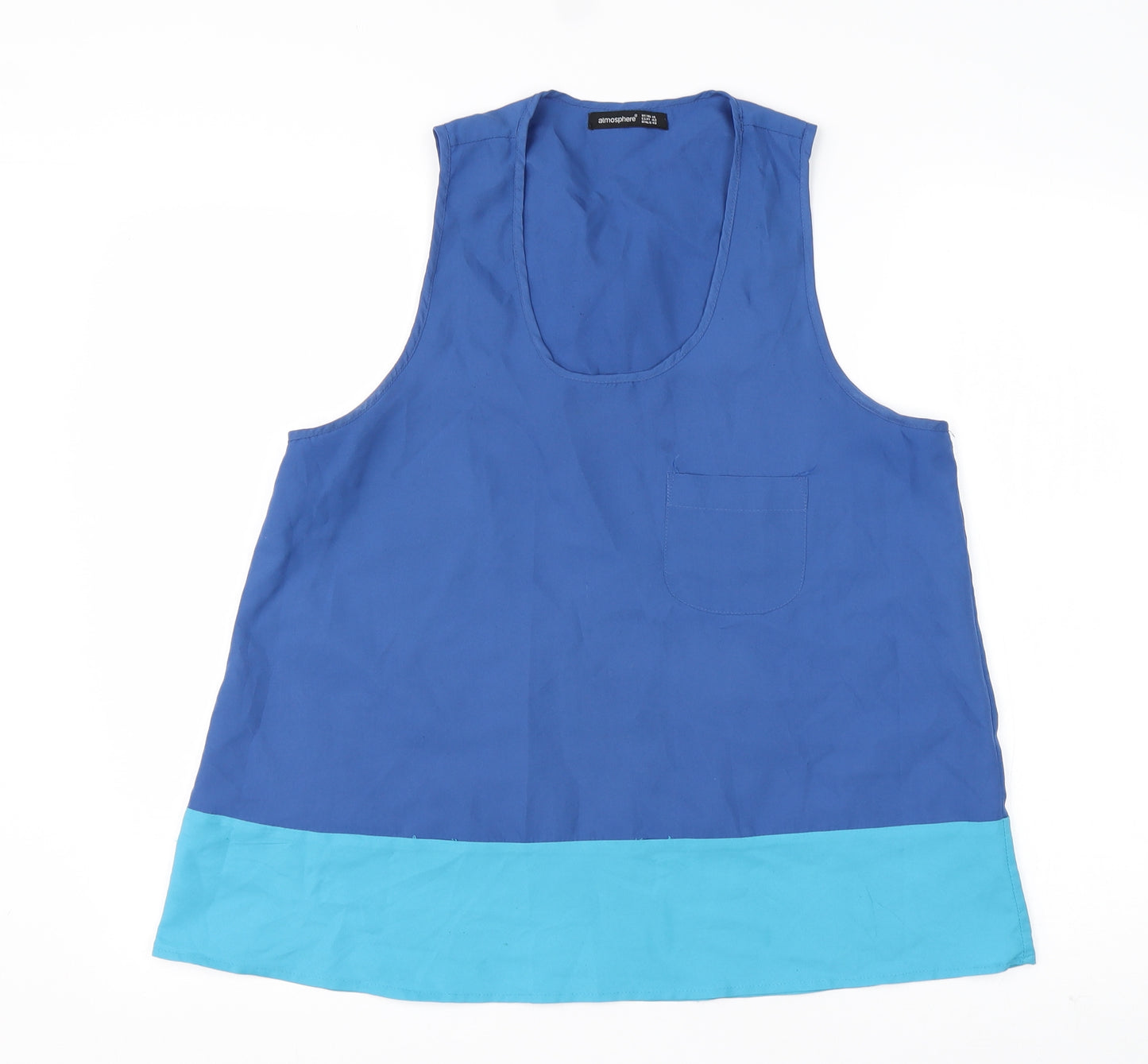 Atmosphere Womens Multicoloured  Polyester Basic Tank Size 14 Round Neck