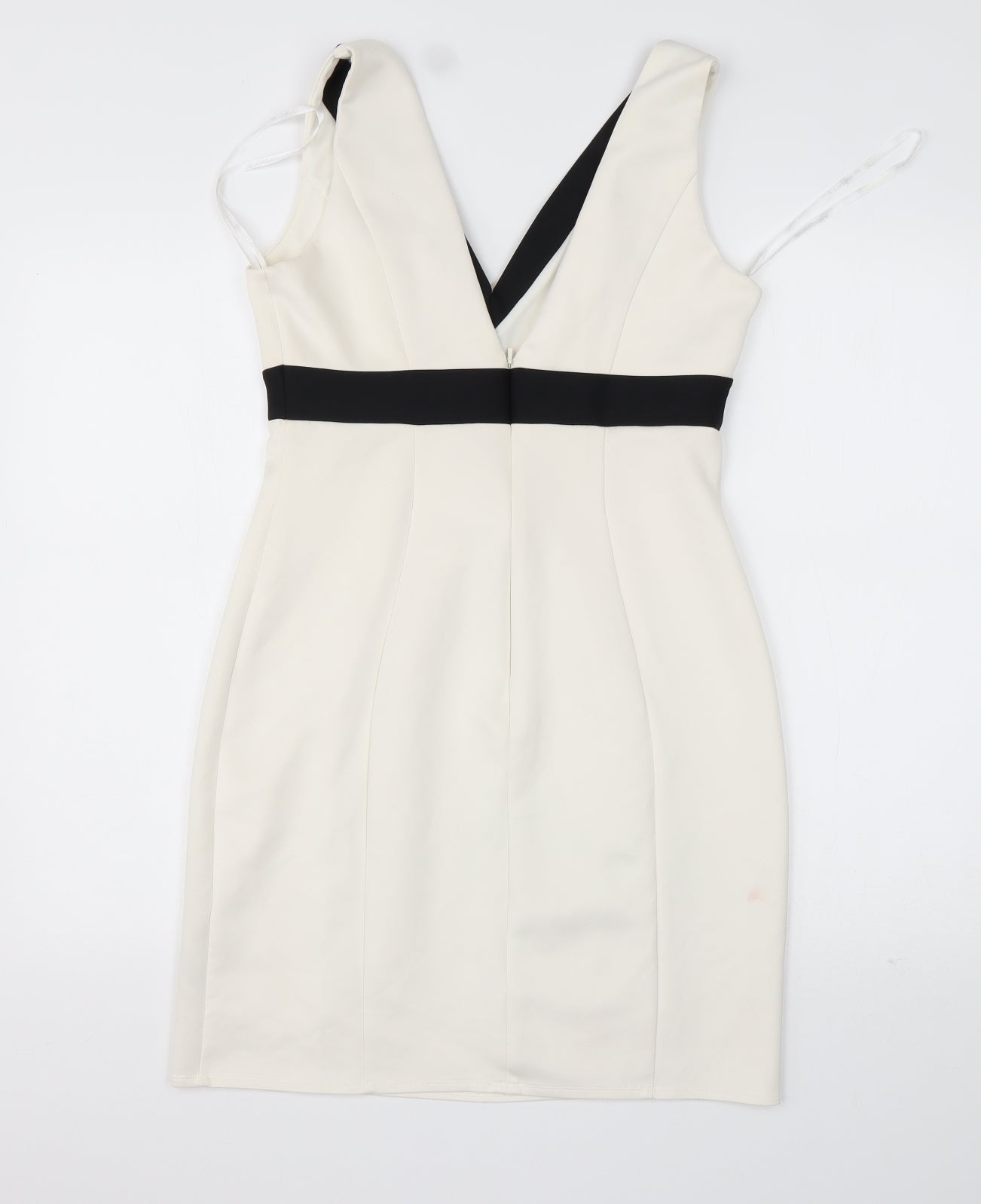Atmosphere Womens White  Polyester Mini  Size 12  V-Neck