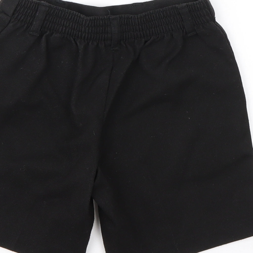 George Boys Black  Polyester Chino Shorts Size 3-4 Years  Regular  - School Wear