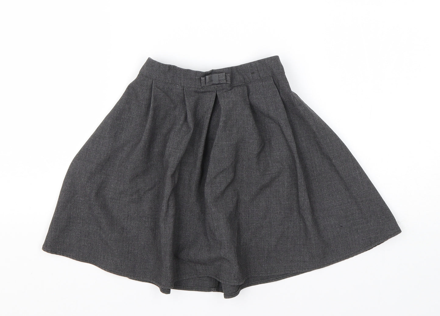Nutmeg Girls Grey  Polyester A-Line Skirt Size 5-6 Years  Regular  - School wear