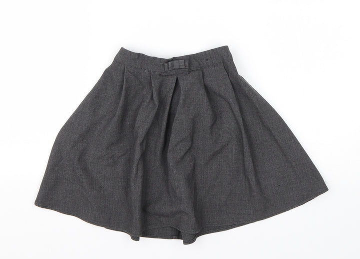 Nutmeg Girls Grey  Polyester A-Line Skirt Size 5-6 Years  Regular  - School wear