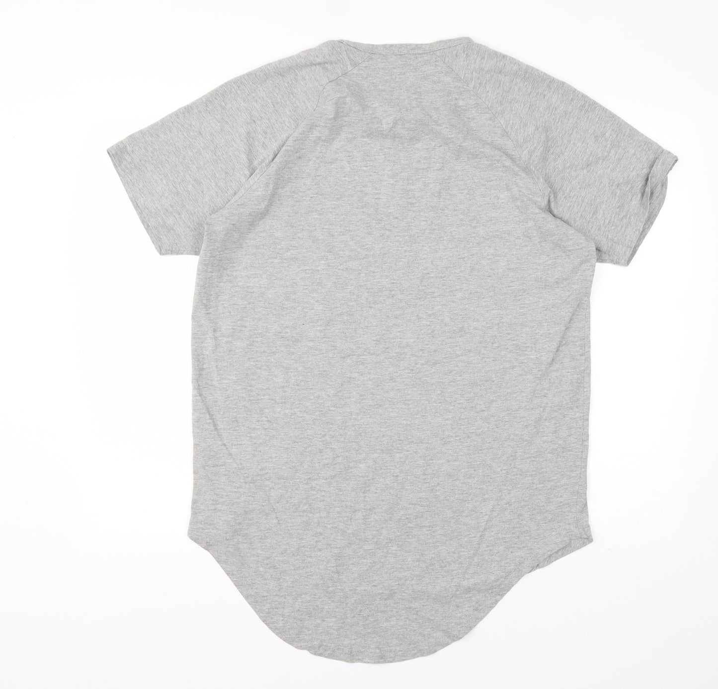 Primark Mens Grey  Cotton  T-Shirt Size L Round Neck
