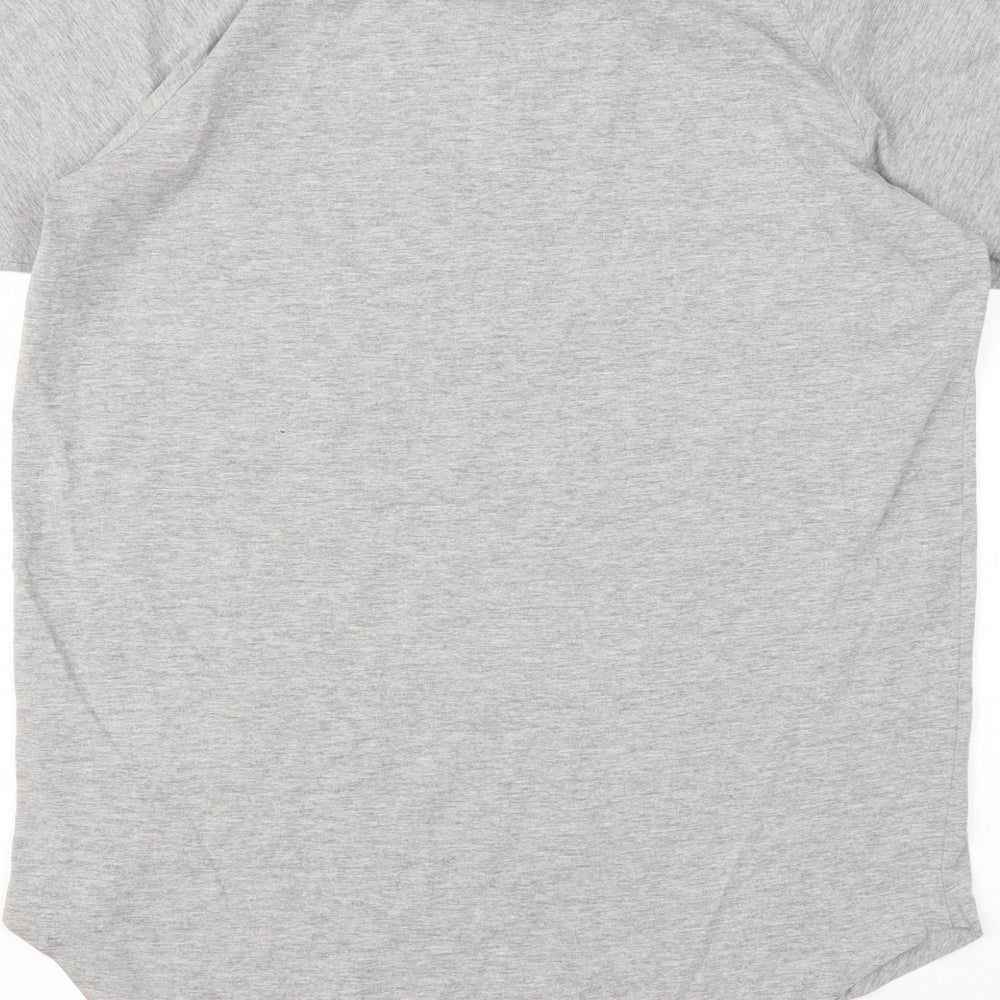 Primark Mens Grey  Cotton  T-Shirt Size L Round Neck