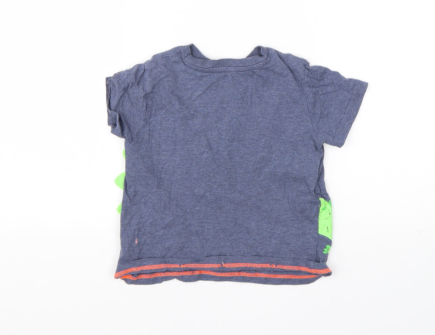 F&F Boys Multicoloured  Cotton Basic T-Shirt Size 3-4 Years Round Neck  - Dinosaur print