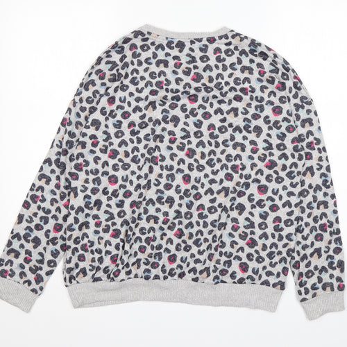 M&S Girls Multicoloured Round Neck Animal Print Viscose Pullover Jumper Size 14-15 Years