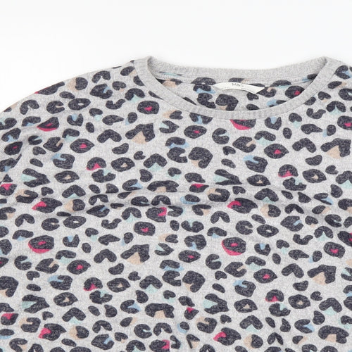 M&S Girls Multicoloured Round Neck Animal Print Viscose Pullover Jumper Size 14-15 Years