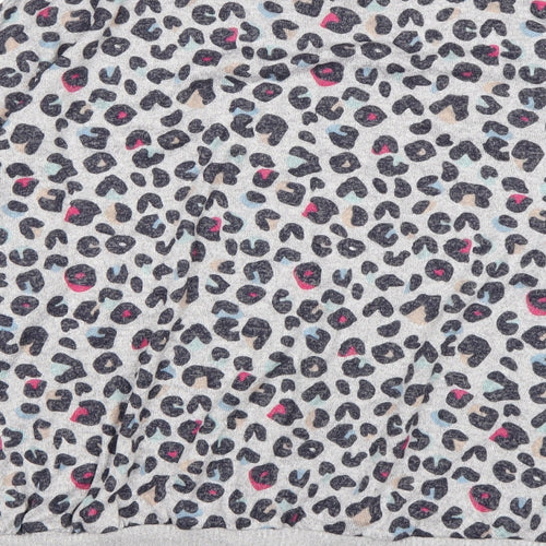 M&S Girls Multicoloured Round Neck Animal Print Viscose Pullover Jumper Size 14-15 Years