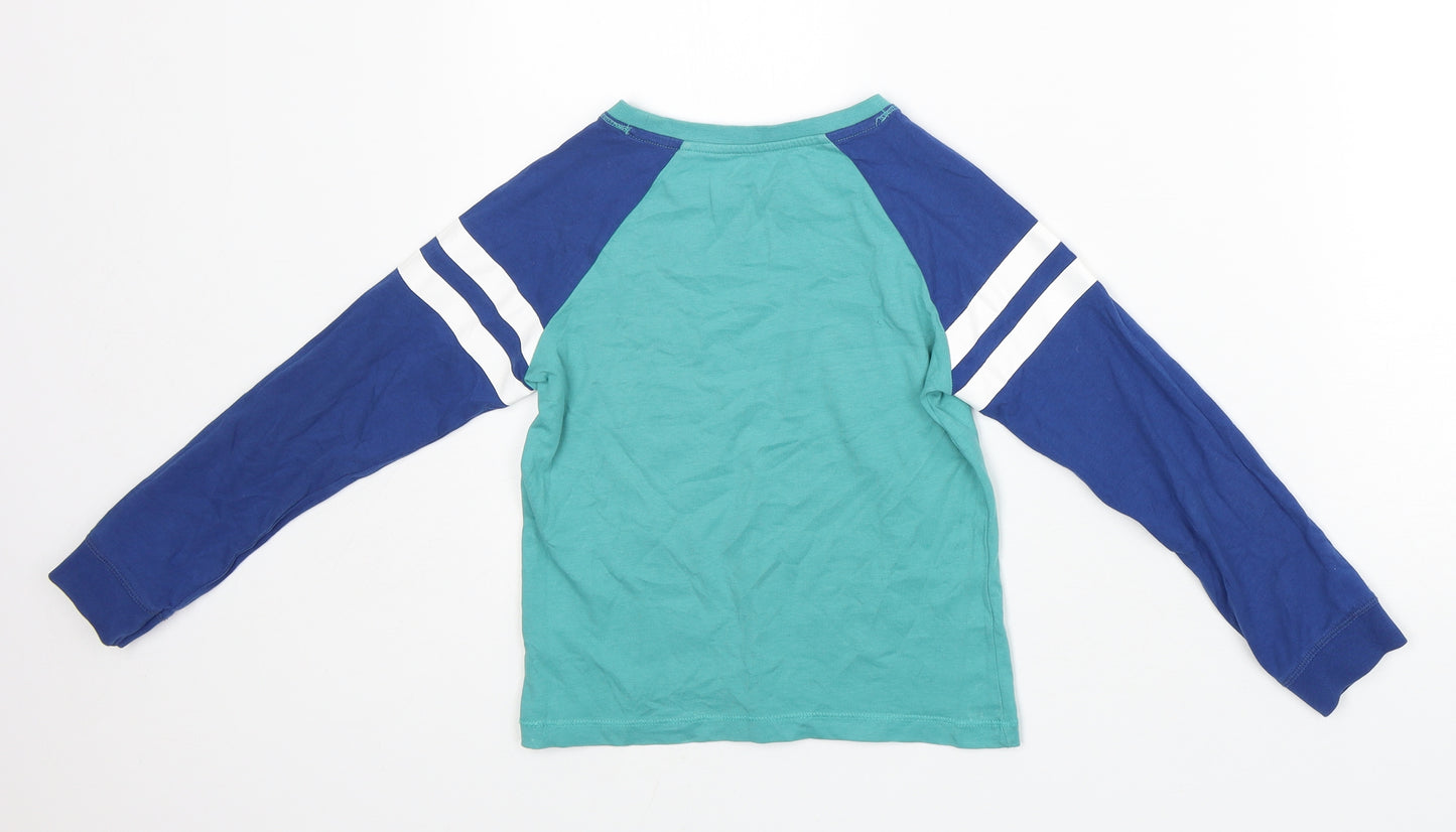 TU Boys Multicoloured  100% Cotton Basic T-Shirt Size 7-8 Years Crew Neck  - DInosaurs